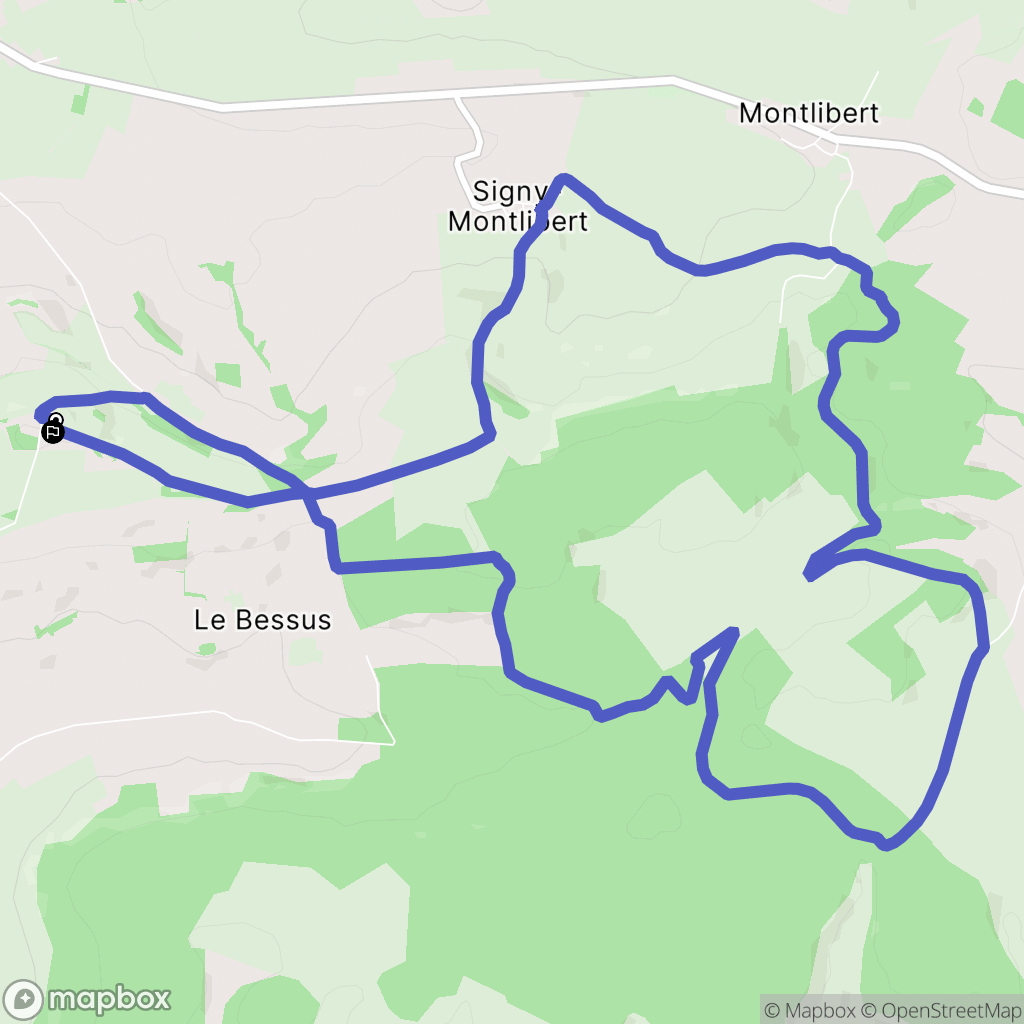Margut : carte du parcours de randonnée - France