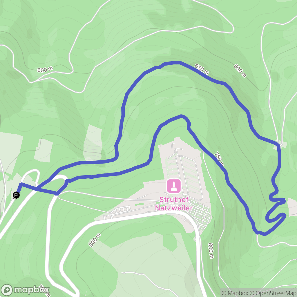 Natzwiller : carte du parcours de randonnée - France