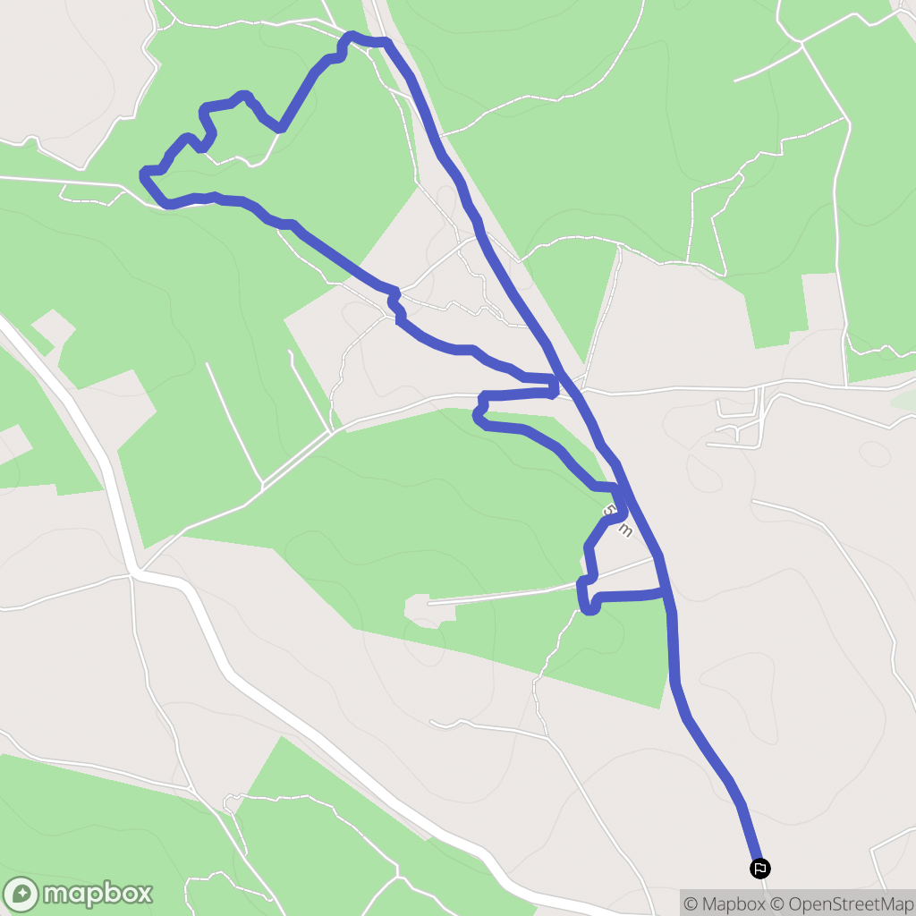 Bernis : carte du parcours de randonnée - France