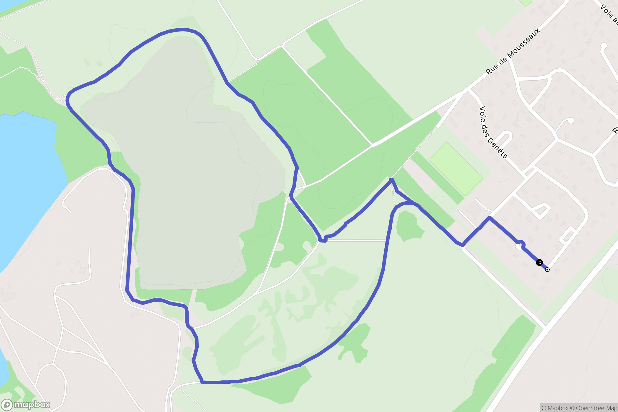 Bouafles : carte du parcours de randonnée - France