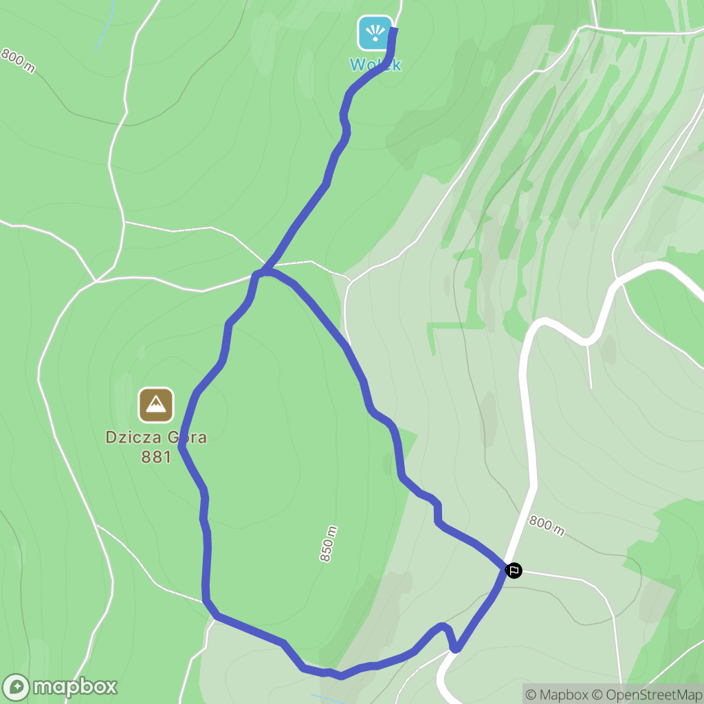 Pisarzowice: mapa trasy - Poland