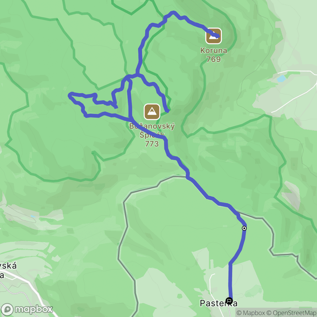 Pasterka: mapa trasy - Poland