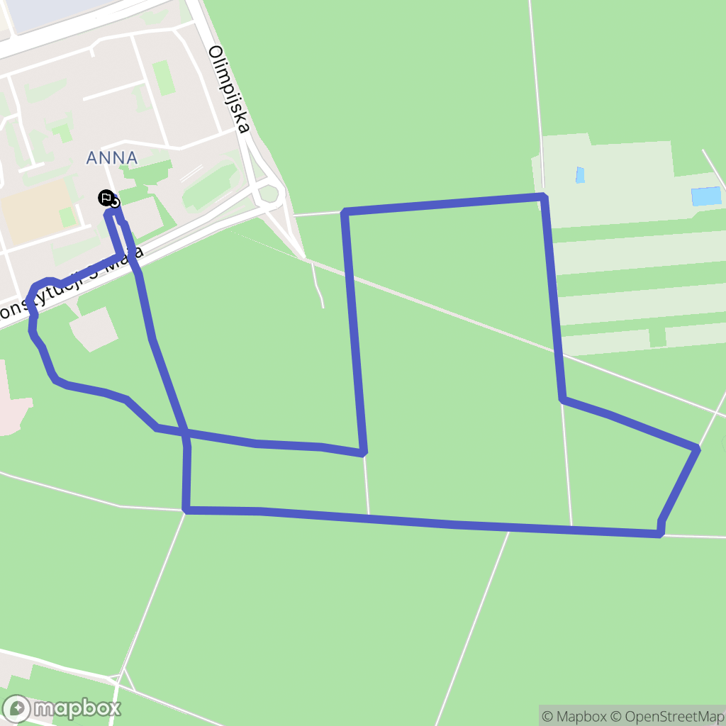 Toruń: mapa trasy - Poland