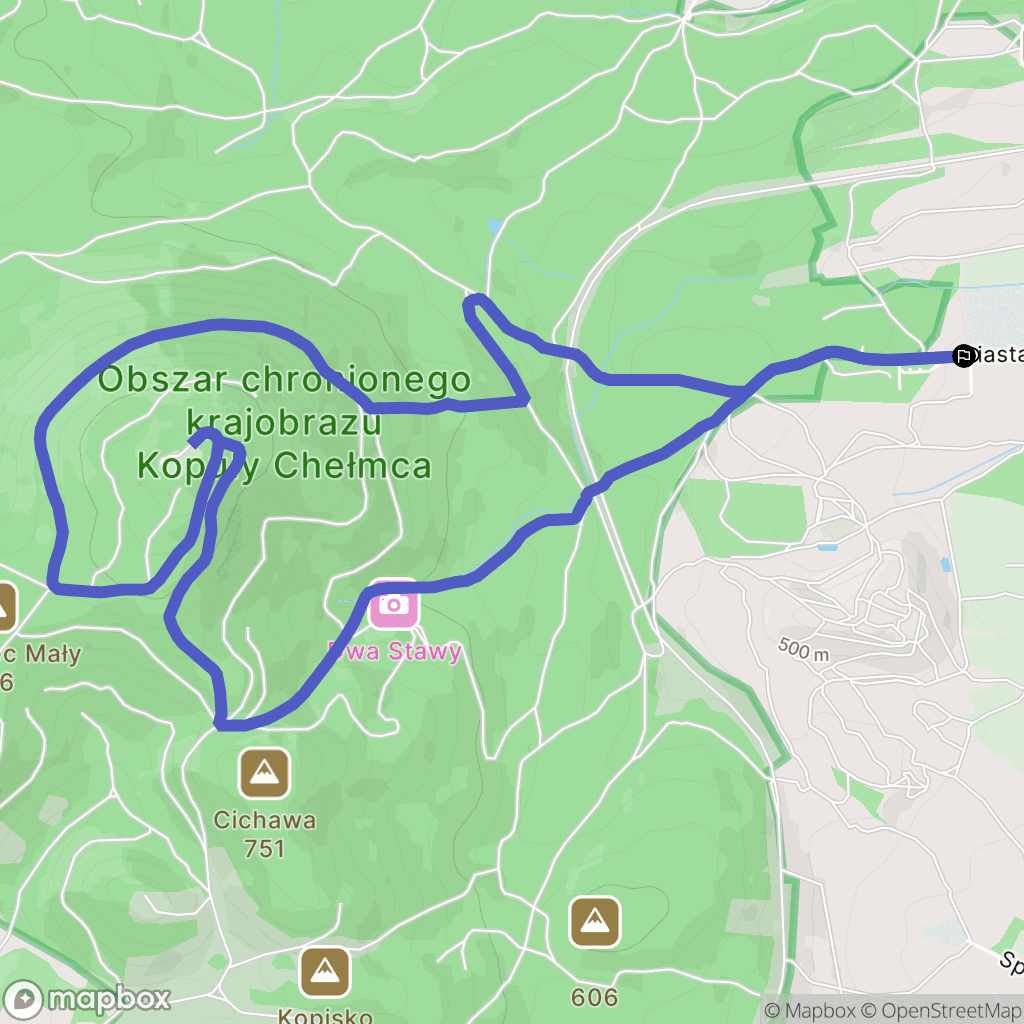 Wałbrzych: mapa trasy - Poland