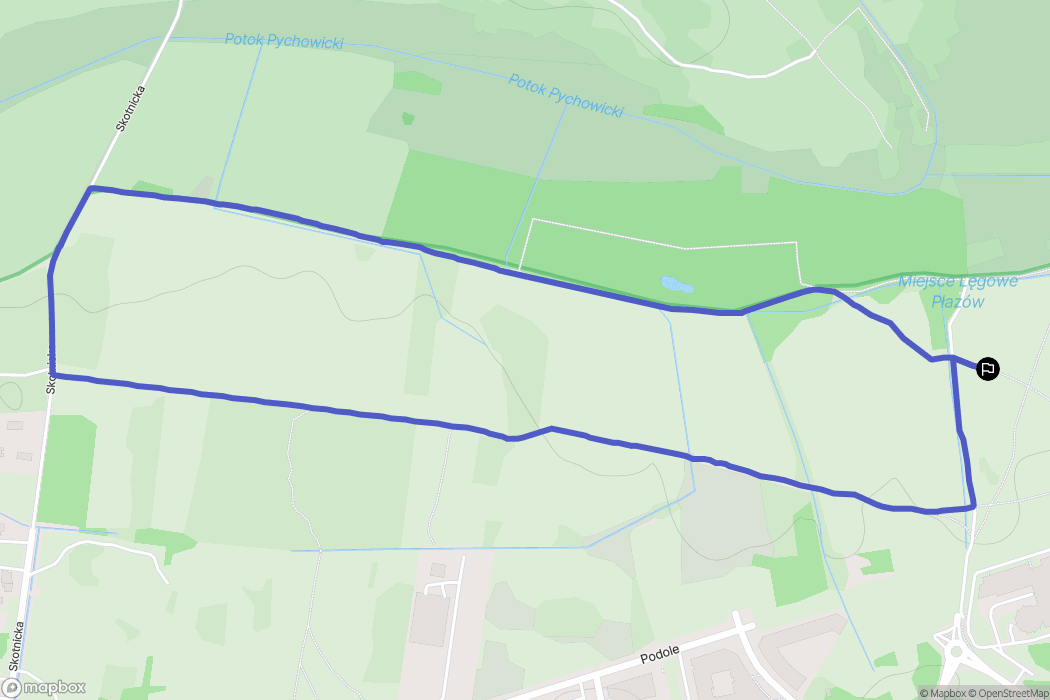 Kraków: mapa trasy - Poland