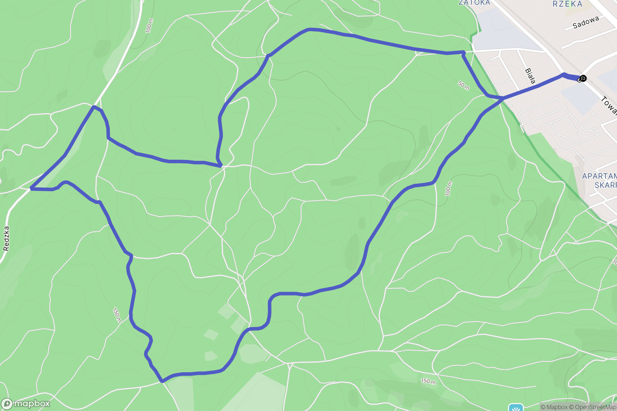 Rumia: mapa trasy - Poland