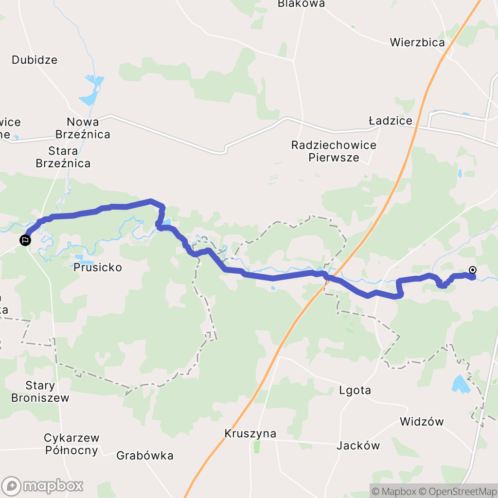 Podcerkawizna: mapa trasy - Poland