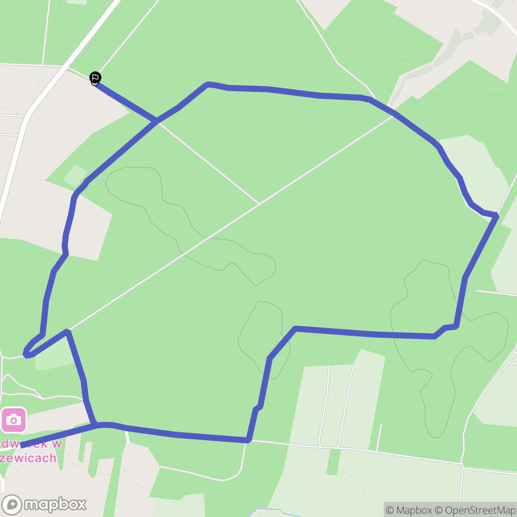 Porszewice: mapa trasy - Poland
