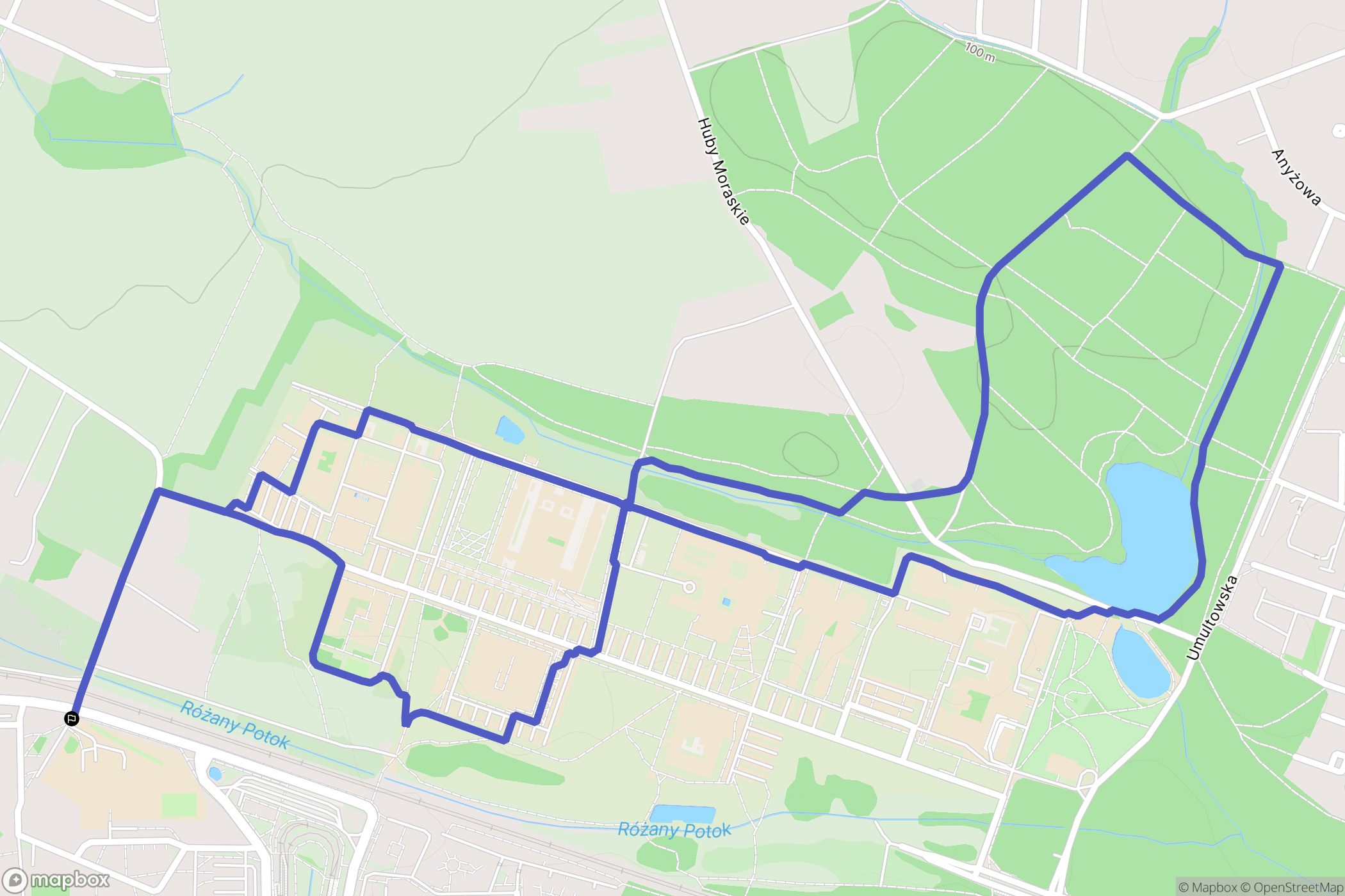 Poznań: mapa trasy - Poland