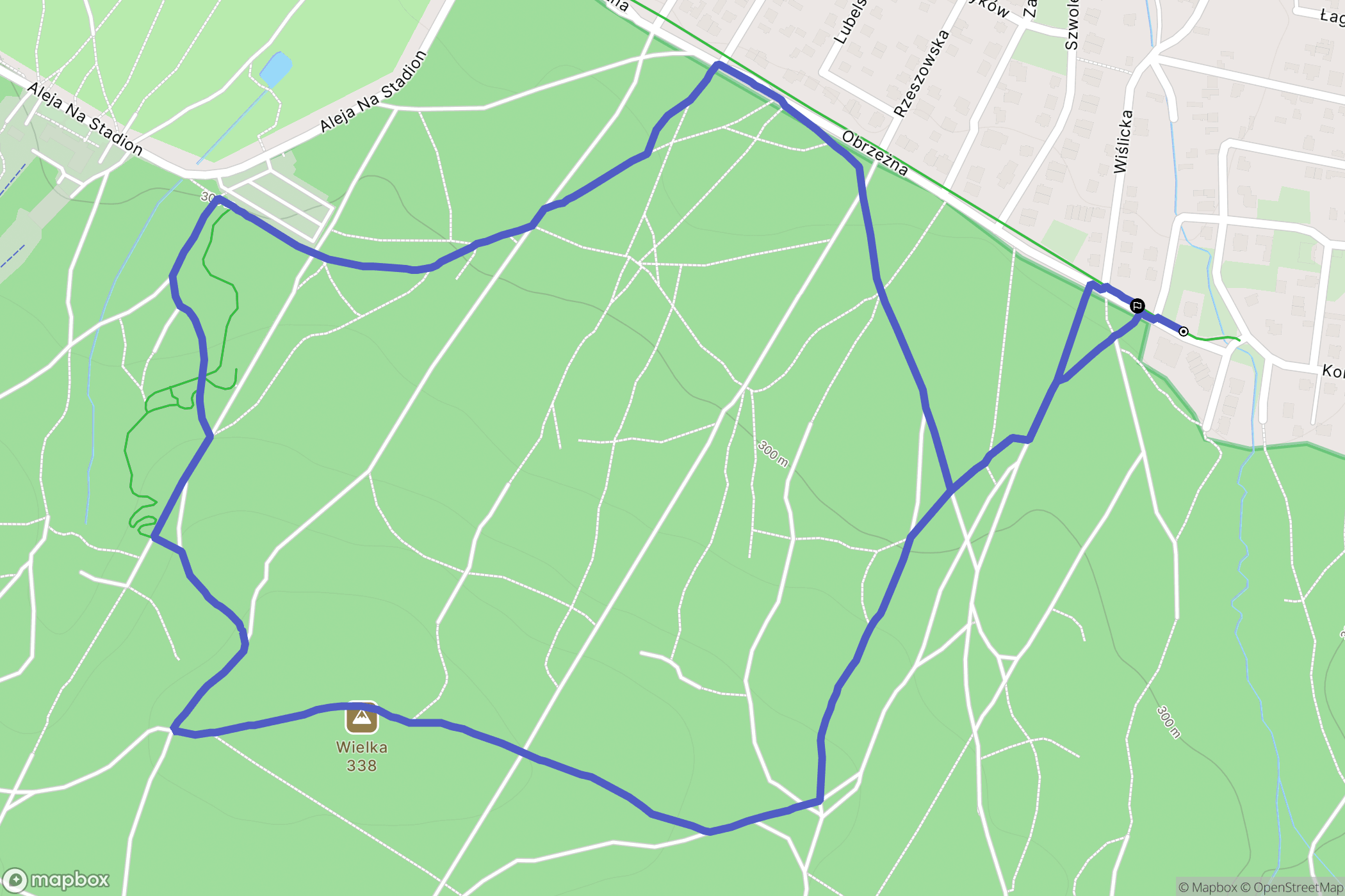 Kielce: mapa trasy - Poland