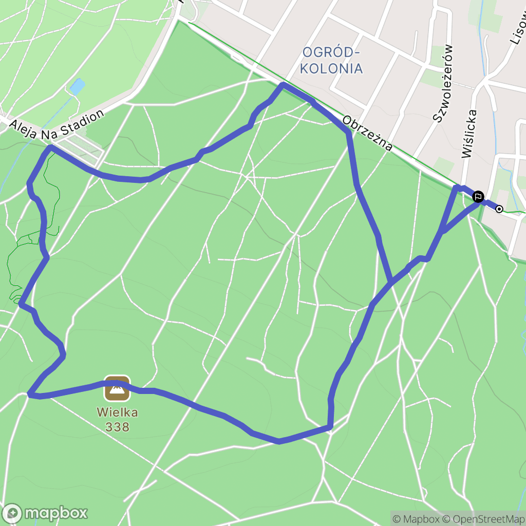 Kielce: mapa trasy - Poland