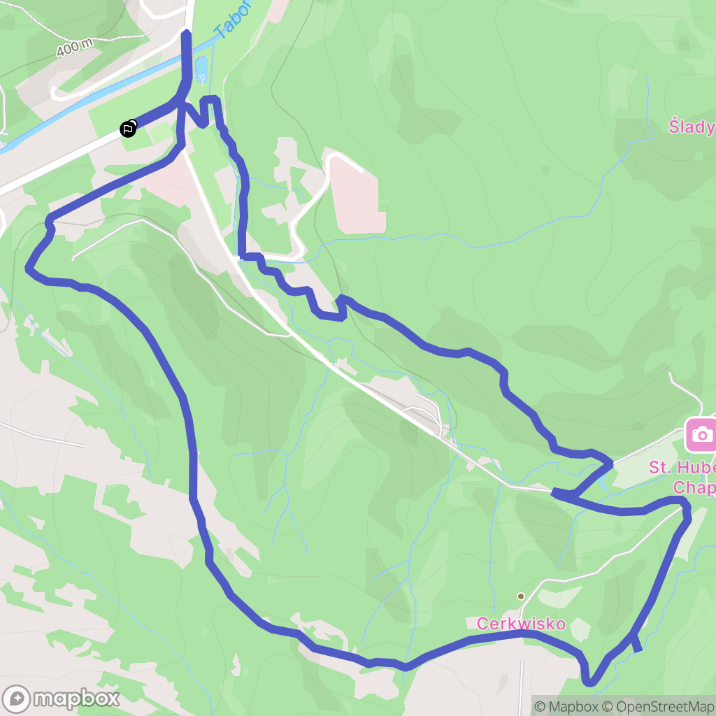 Rymanów-Zdrój: mapa trasy - Poland