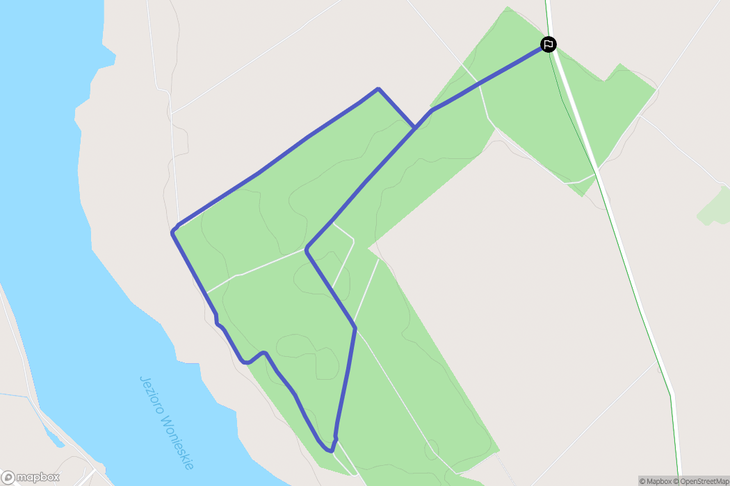 Gryżyna: mapa trasy - Poland