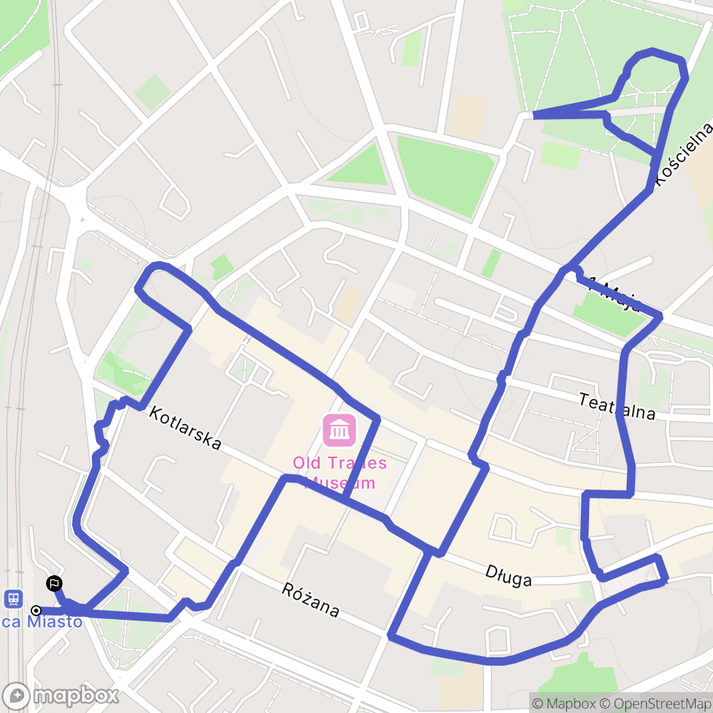 Świdnica: mapa trasy - Poland
