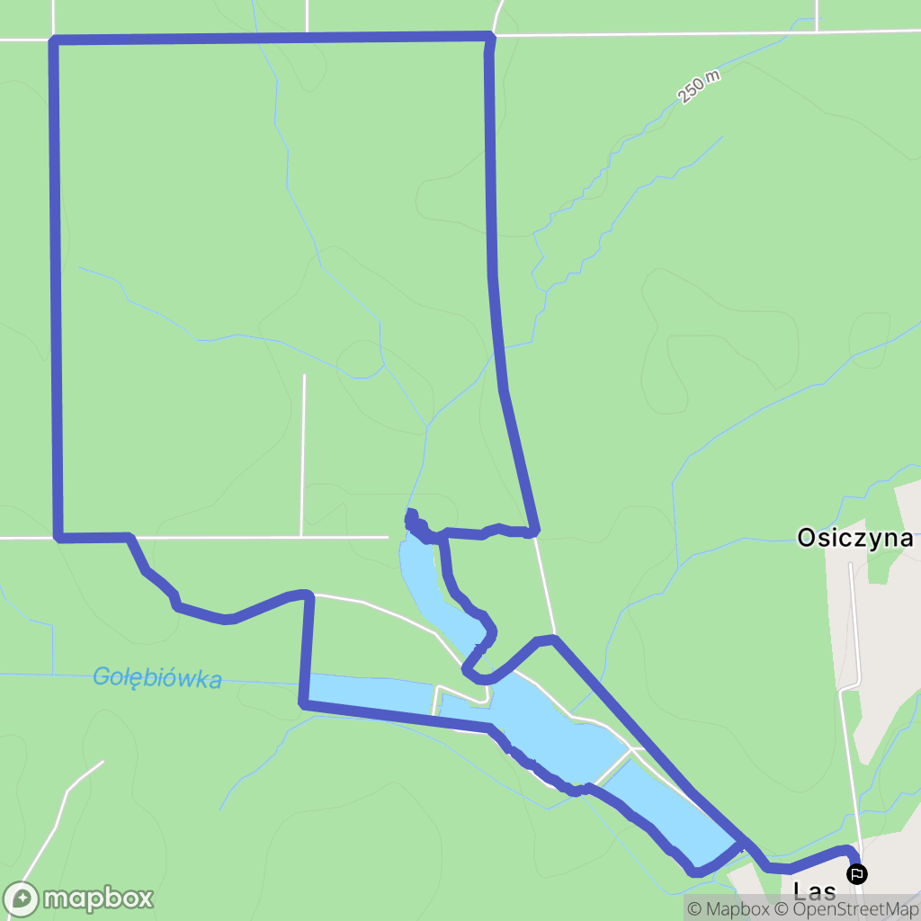 Wysoka Głogowska: mapa trasy - Poland