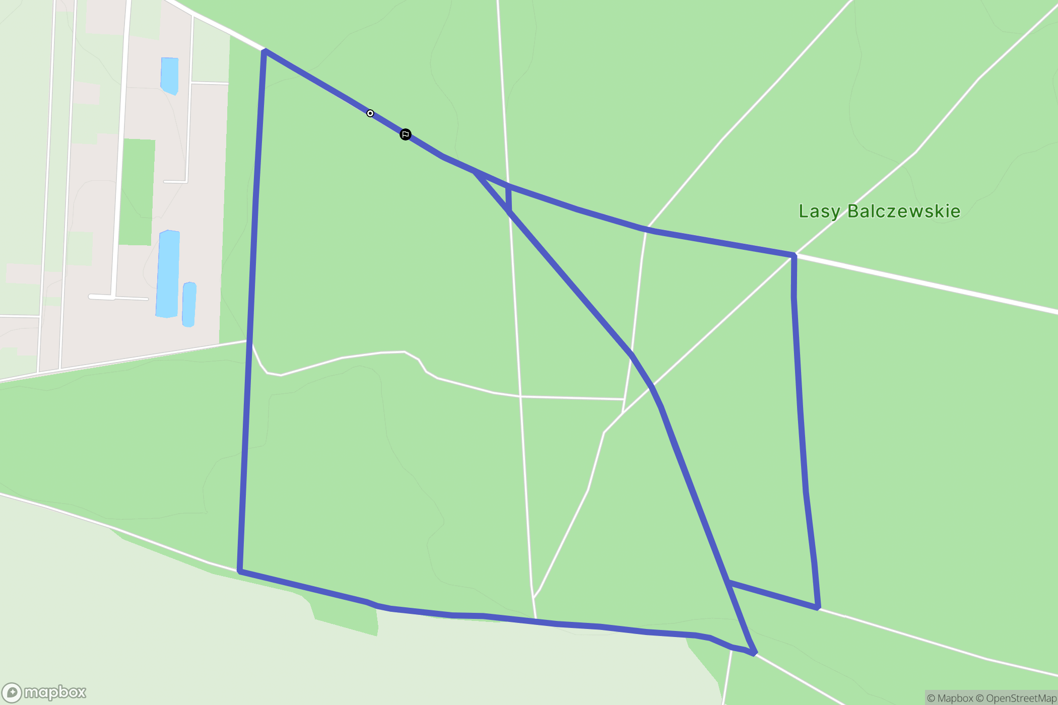 Balczewo: mapa trasy - Poland