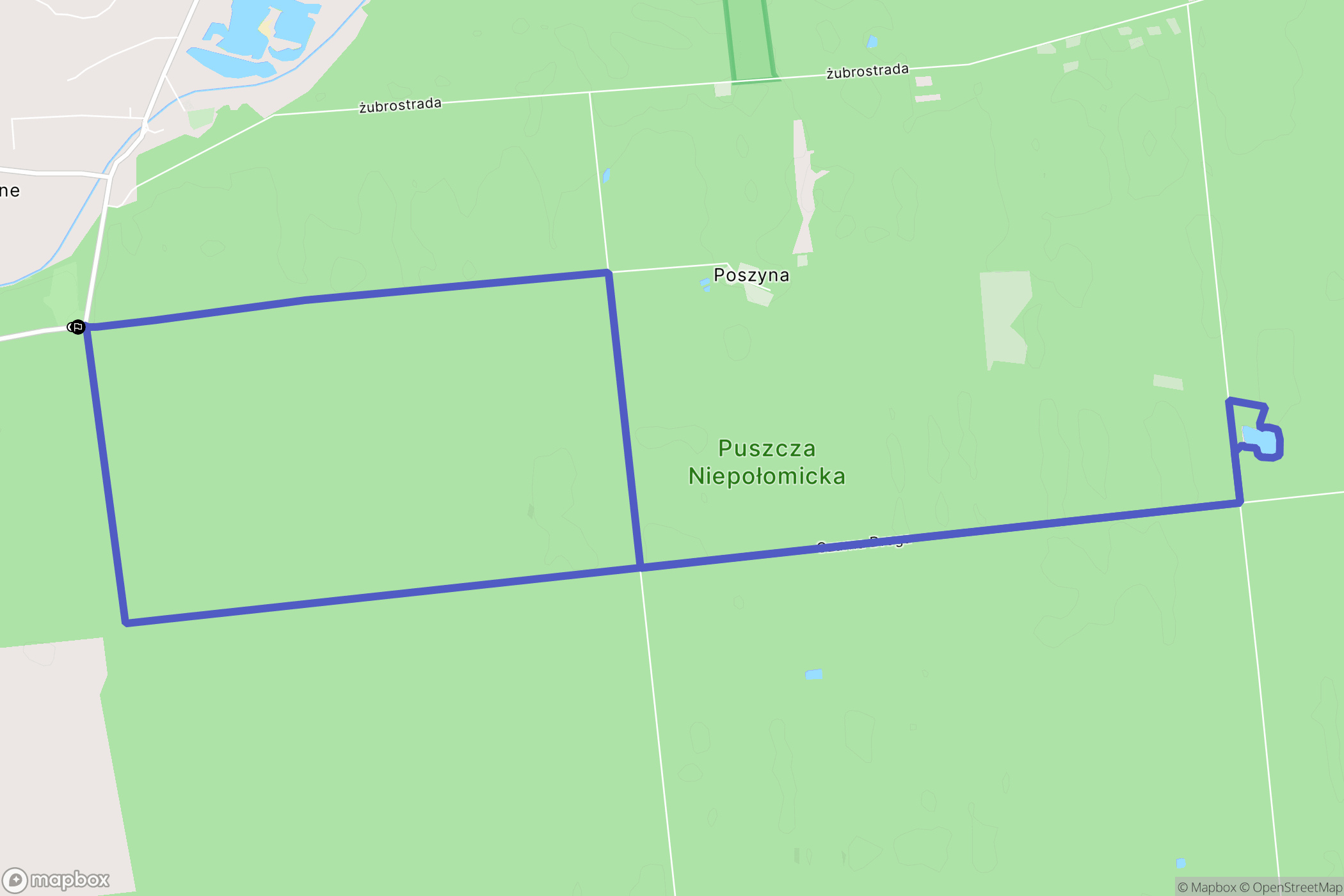 Wola Batorska: mapa trasy - Poland