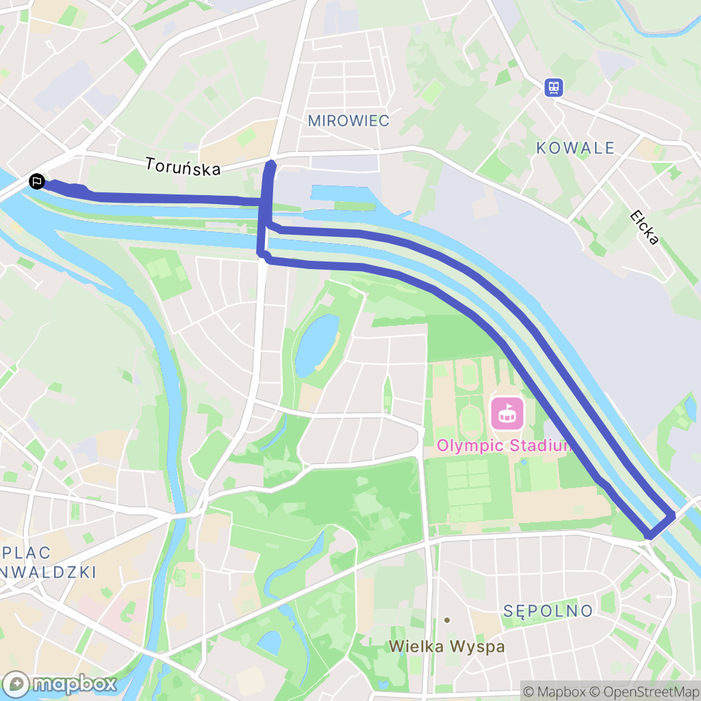 Wrocław: mapa trasy - Poland