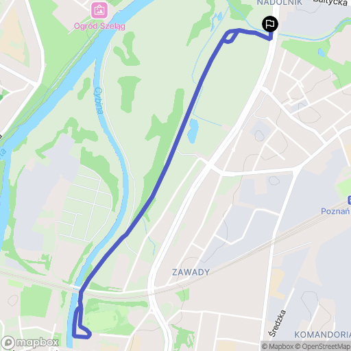 Poznań: mapa trasy - Poland