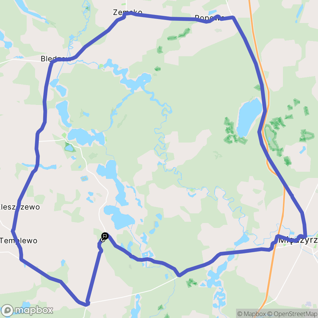 Kursko: mapa trasy - Poland