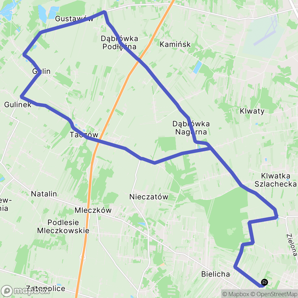Radom: mapa trasy - Poland