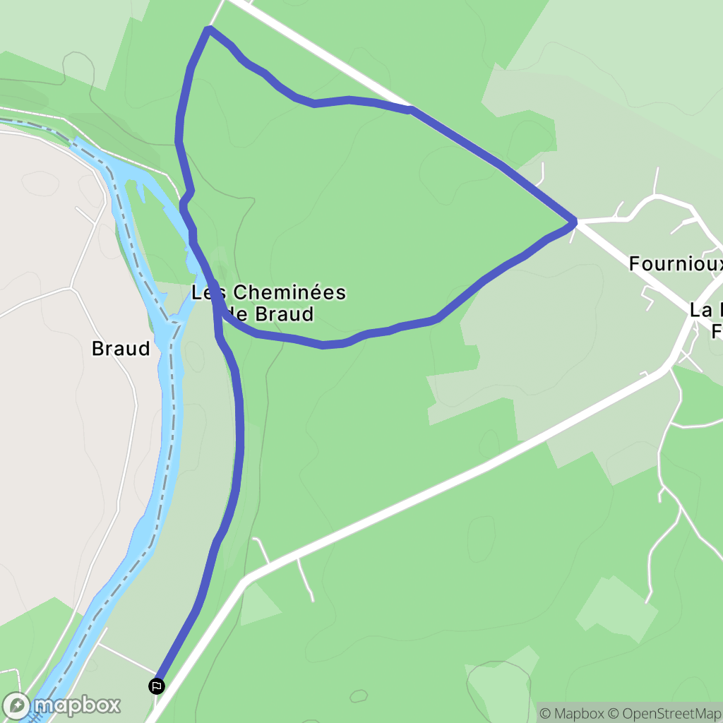 Lurais : carte du parcours de randonnée - France