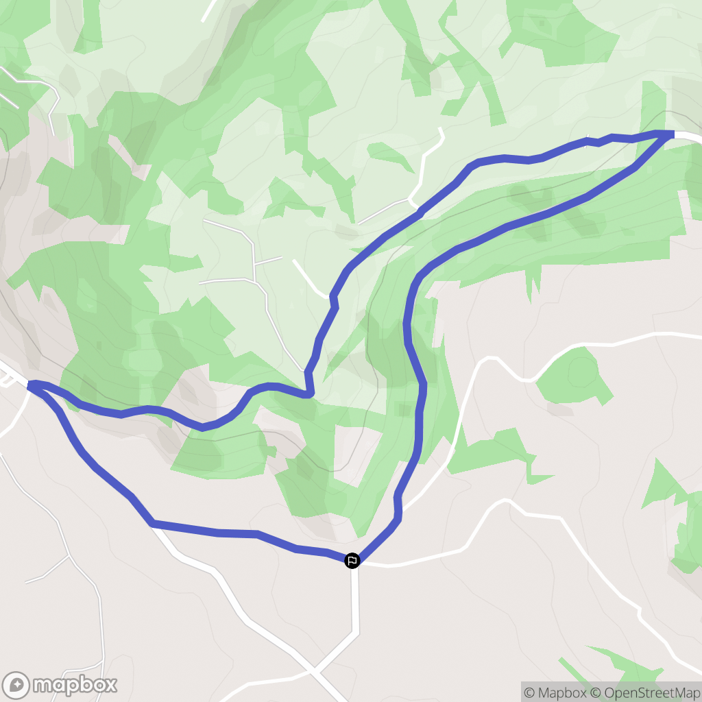 Espalion : carte du parcours de randonnée - France