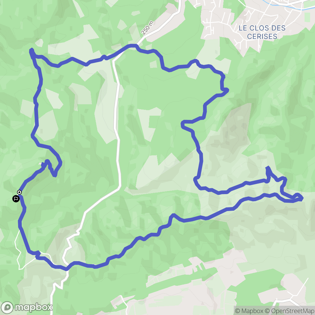 Lambesc : carte du parcours de randonnée - France