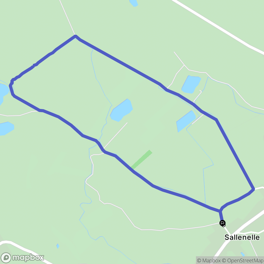 Pendé : carte du parcours de randonnée - France