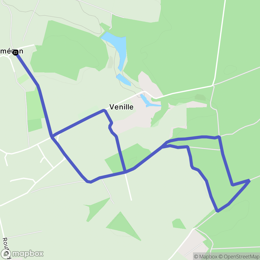 Saint-Eloi : carte du parcours de randonnée - France