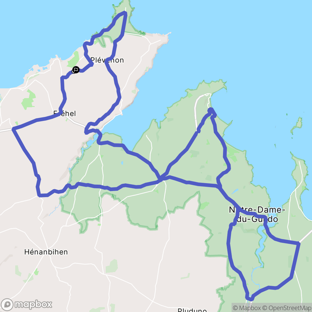 Fréhel : carte du parcours de randonnée - France
