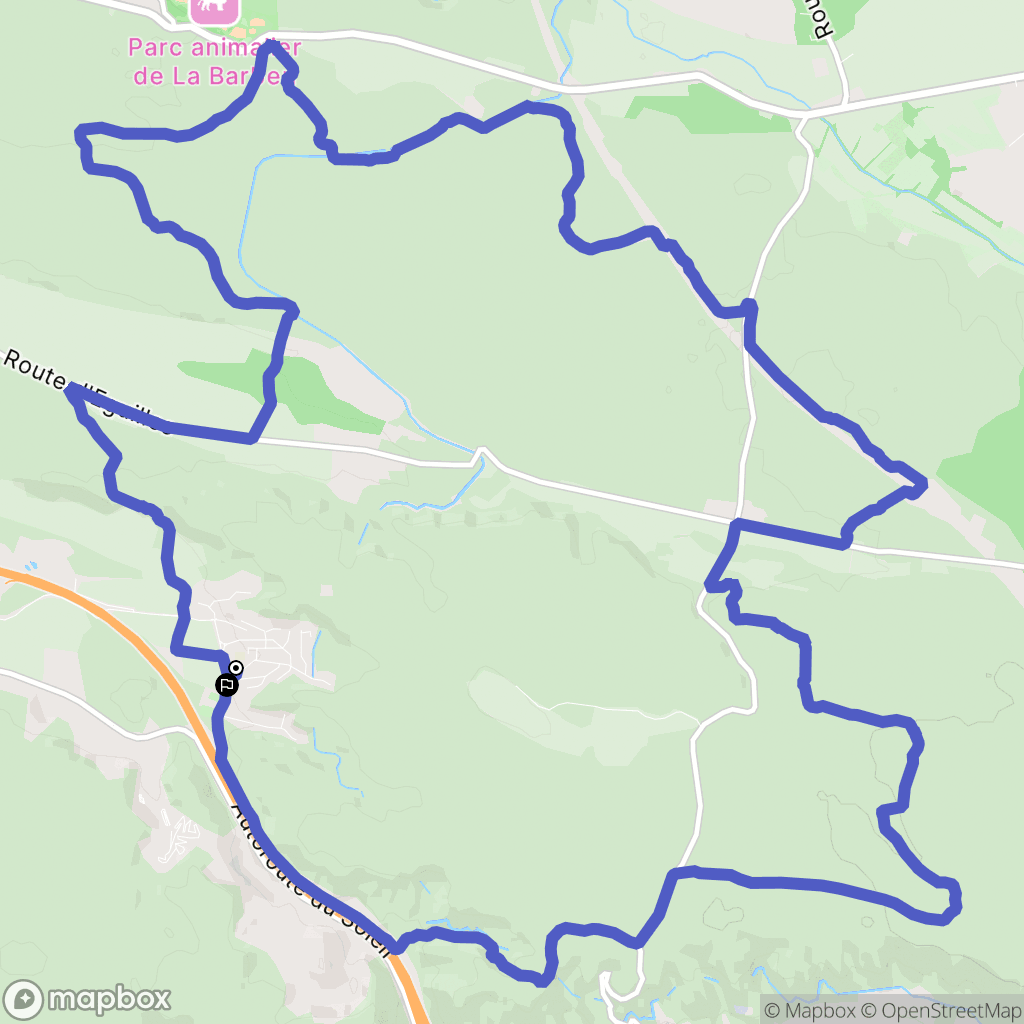 Lançon-Provence : carte du parcours de randonnée - France