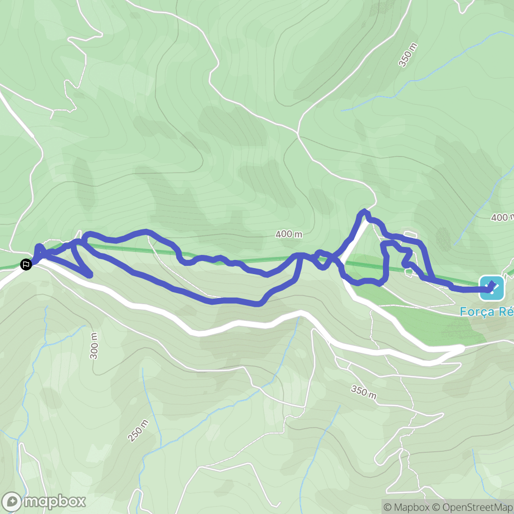 Millas : carte du parcours de randonnée - France