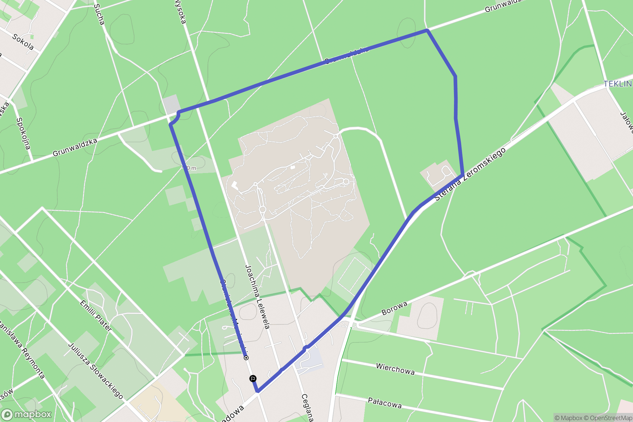 Otwock: mapa trasy - Poland