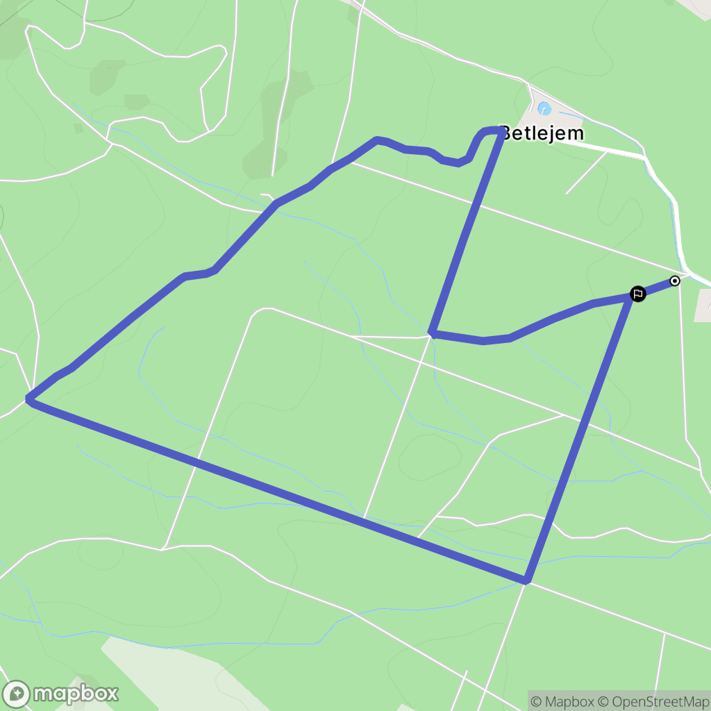Krzeszów: mapa trasy - Poland