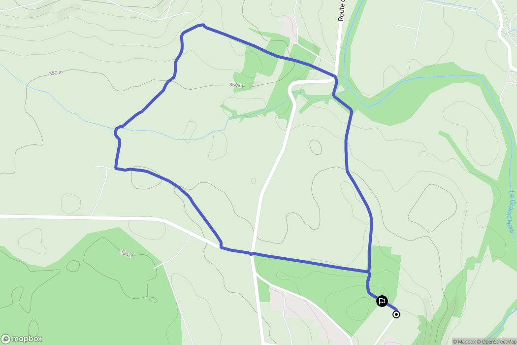 Lagarde : carte du parcours de randonnée - France