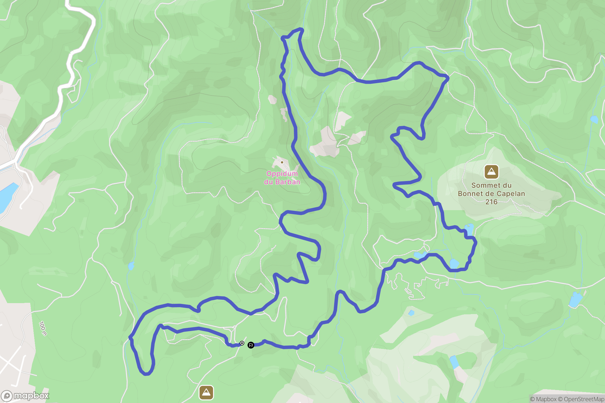 Saint-Raphaël : carte du parcours de randonnée - France