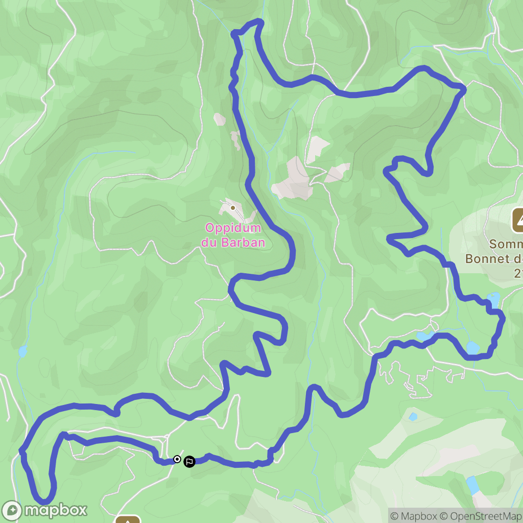 Saint-Raphaël : carte du parcours de randonnée - France