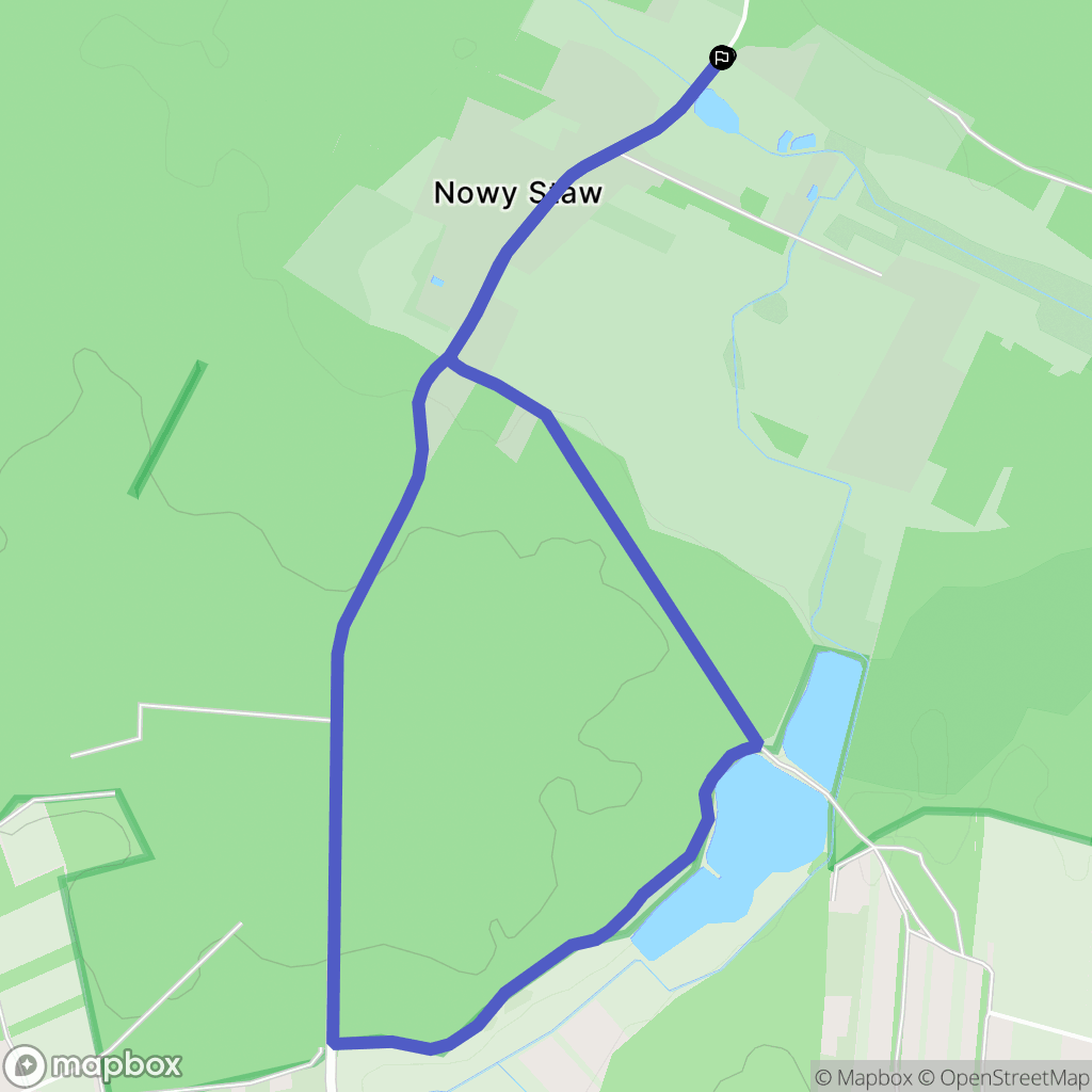 Nowy Staw: mapa trasy - Poland