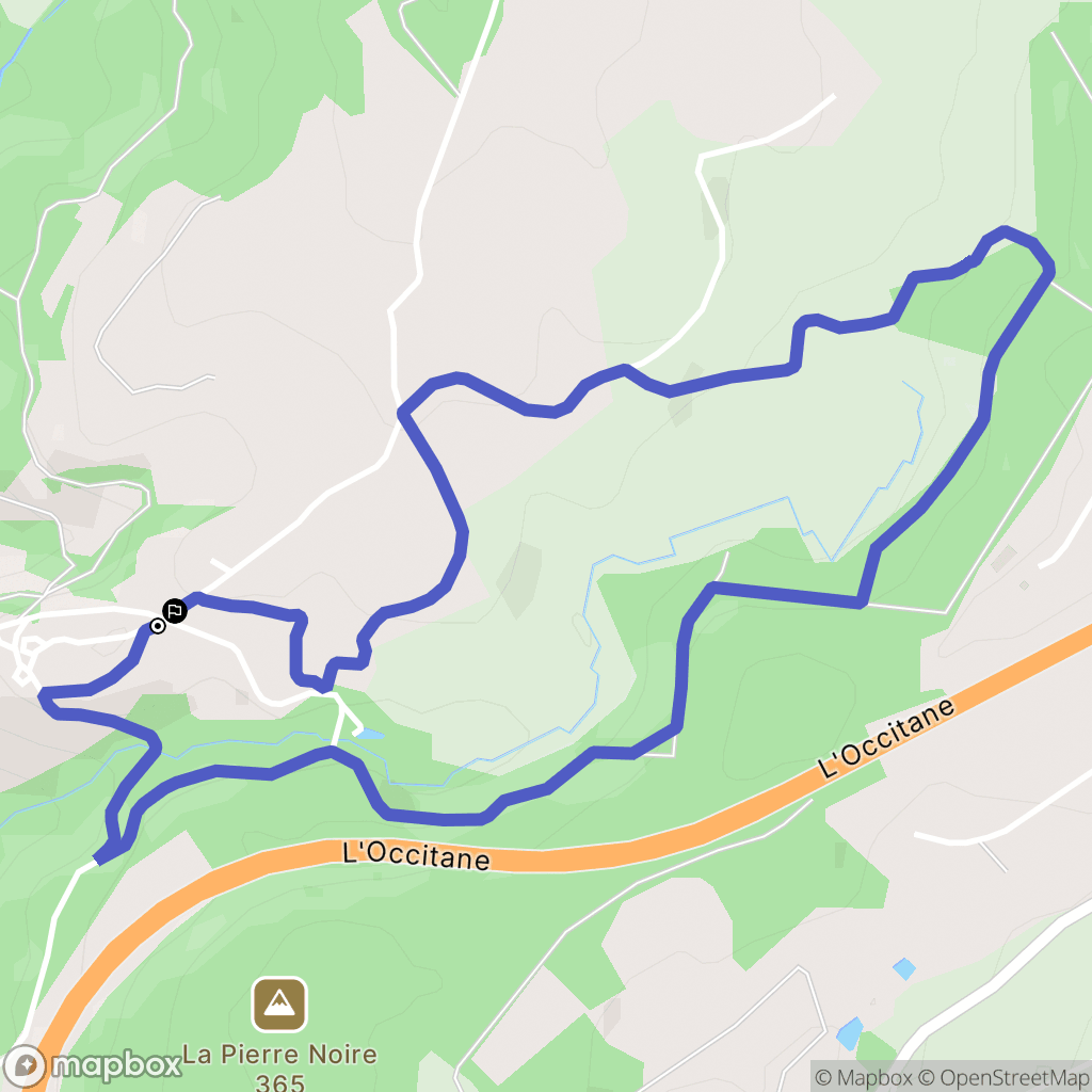Donzenac : carte du parcours de randonnée - France
