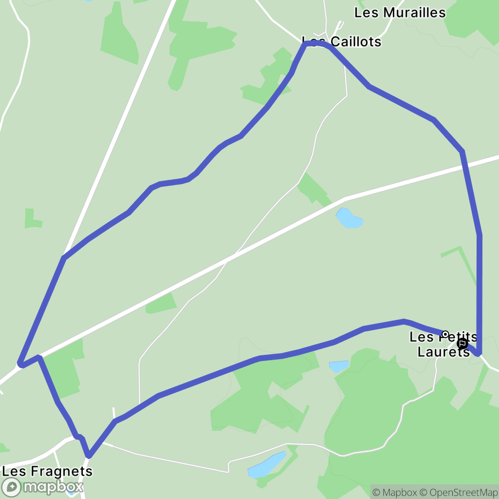 Nuret-le-Ferron : carte du parcours de randonnée - France