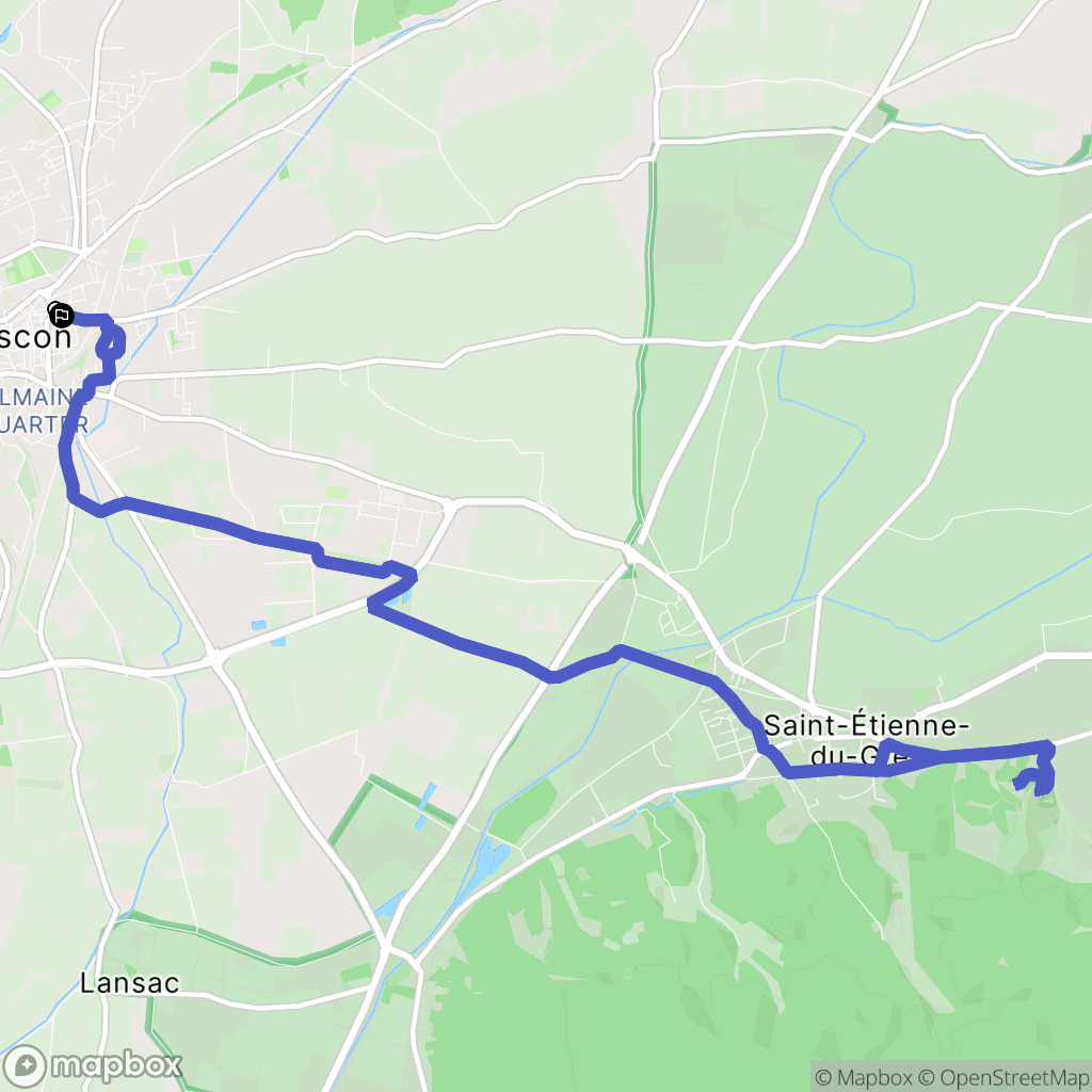 Tarascon : carte du parcours de randonnée - France