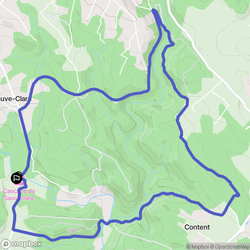 Flayosc : carte du parcours de randonnée - France