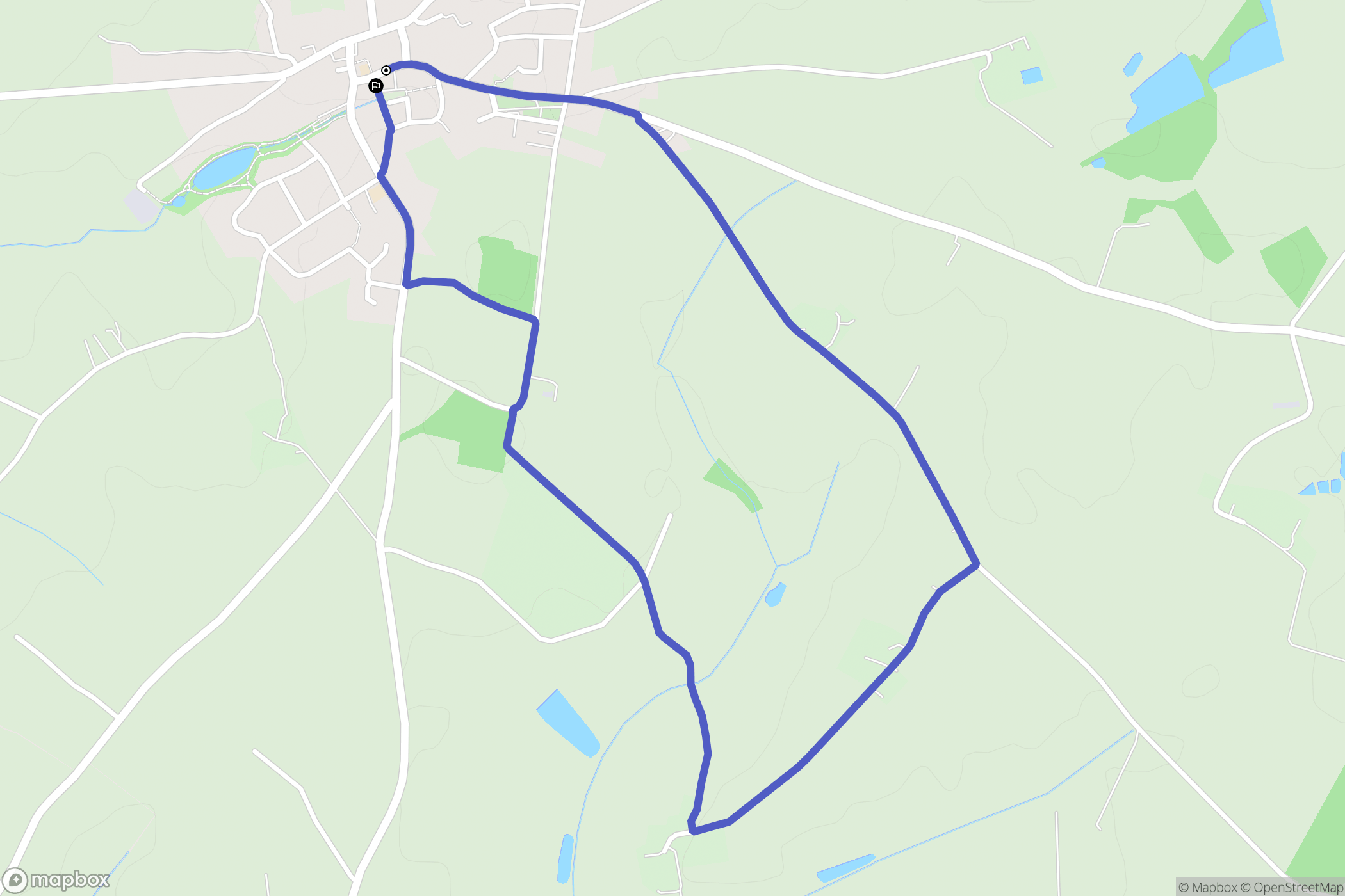 Montrevault-sur-Èvre : carte du parcours de randonnée - France