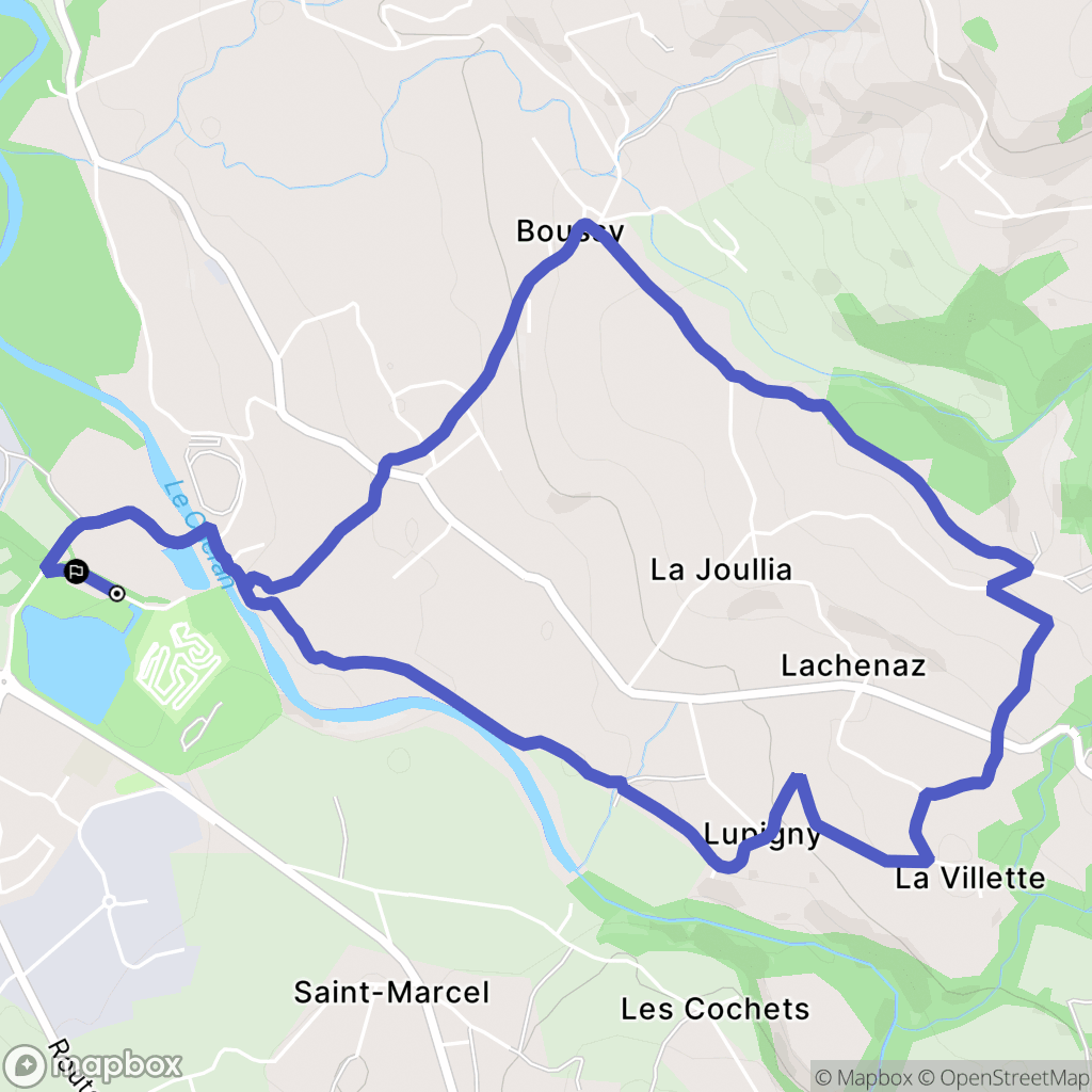 Rumilly : carte du parcours de randonnée - France