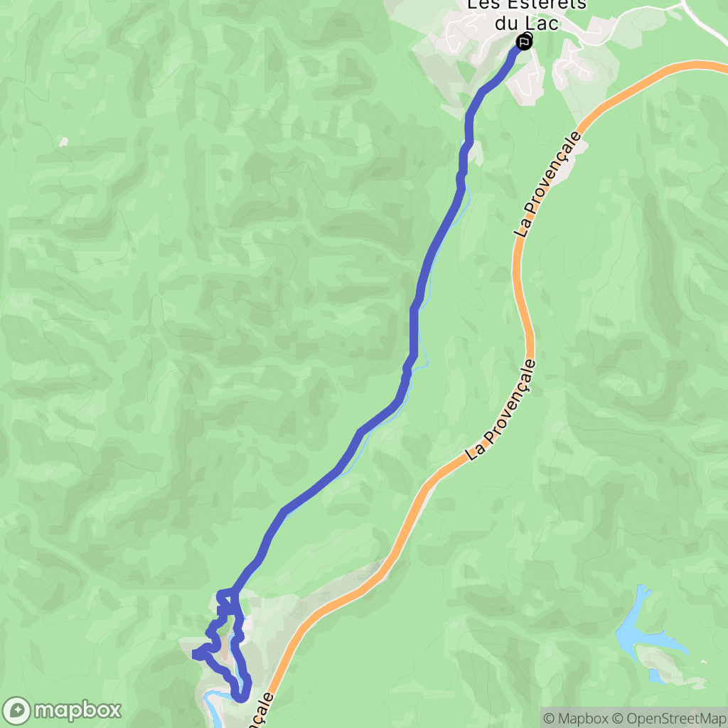 Montauroux : carte du parcours de randonnée - France