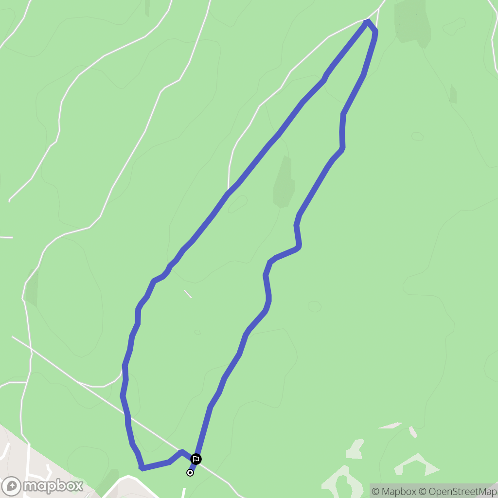 Besançon : carte du parcours de randonnée - France