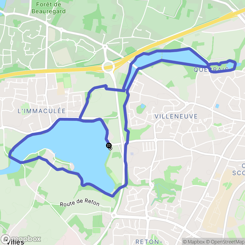 Saint-Nazaire : carte du parcours de randonnée - France