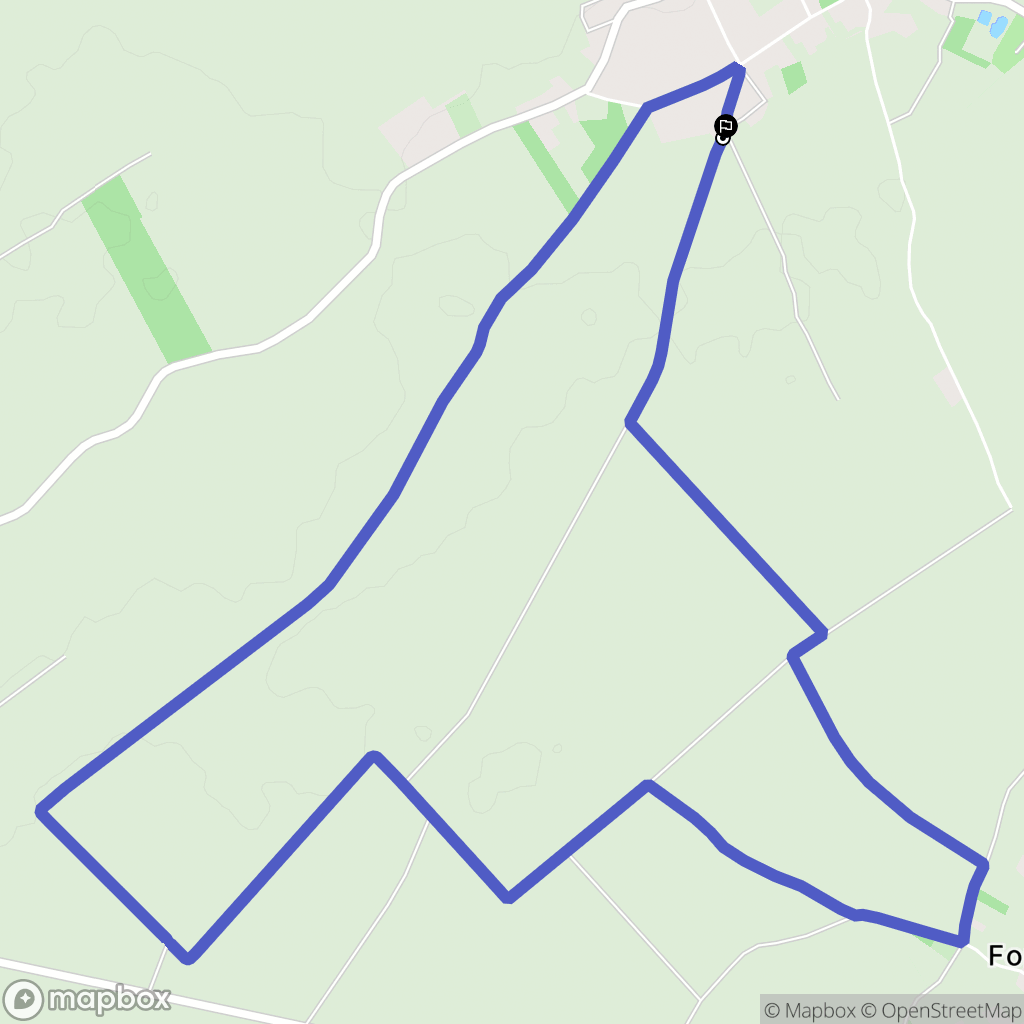 Bienvillers-au-Bois : carte du parcours de randonnée - France