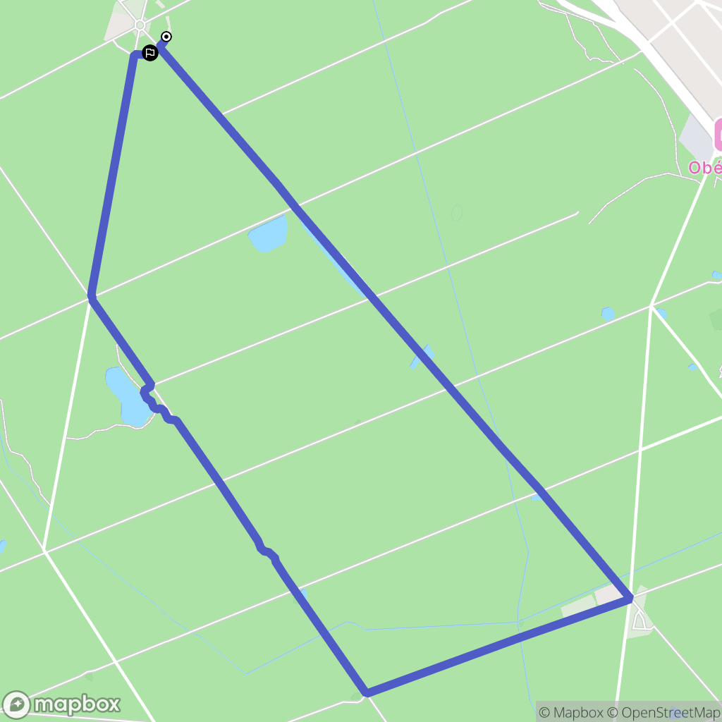 Montgeron : carte du parcours de randonnée - France